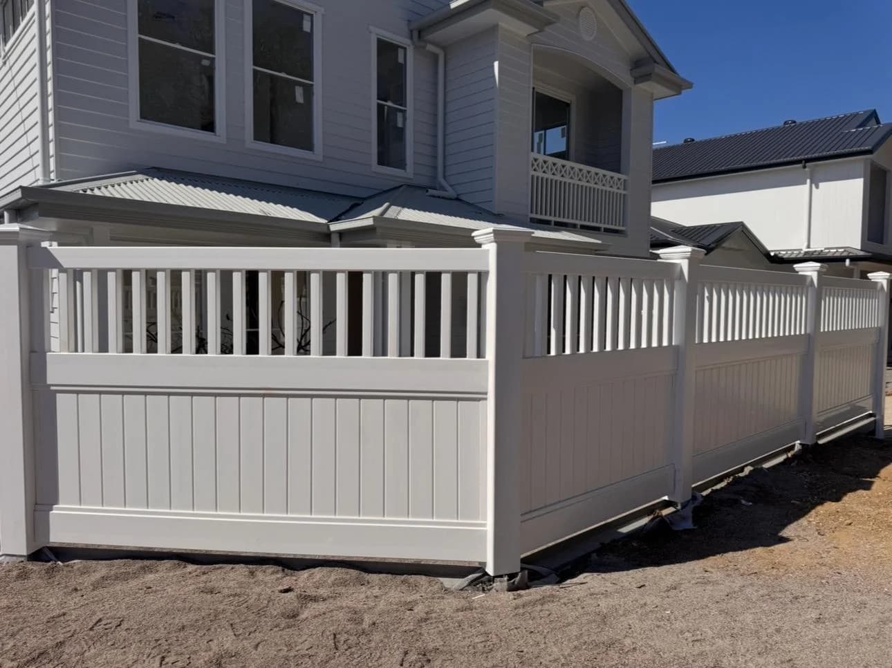 Semi-Privacy PVC Fence