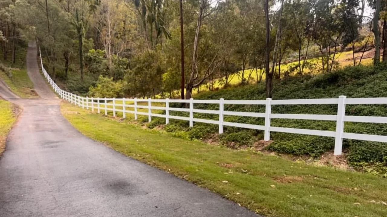 PVC Post and Rail Fencing Gold Coast